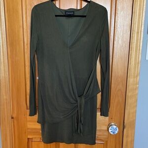 Stylestalker Dark Green Long Sleeve Dress M REVOLVE